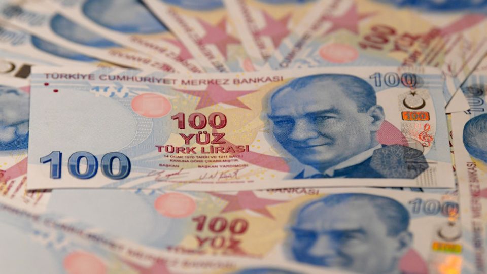 Billets de banque en lires turques